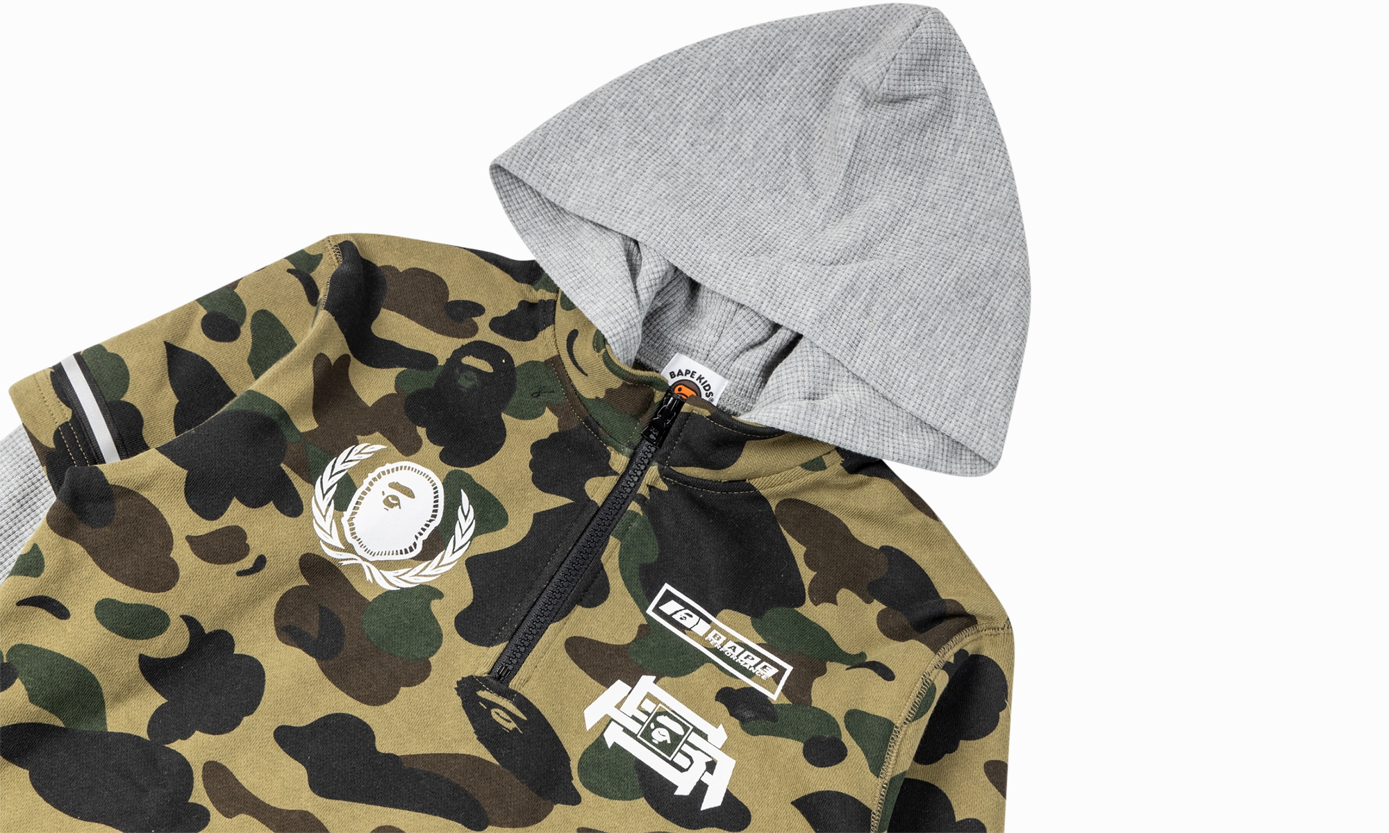 1st Camo Bape Racing Layer Hoodie "Green"