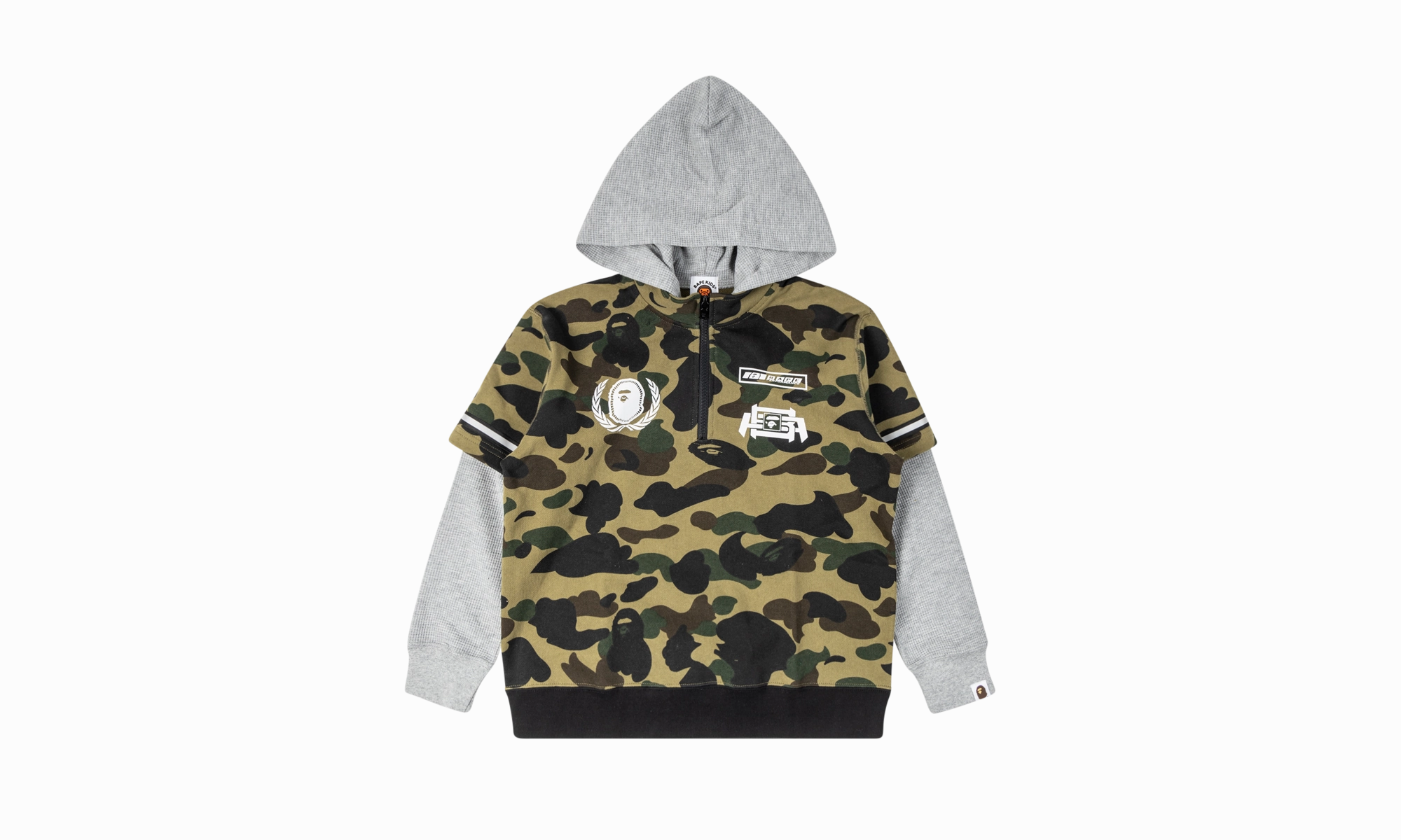 1st Camo Bape Racing Layer Hoodie "Green"