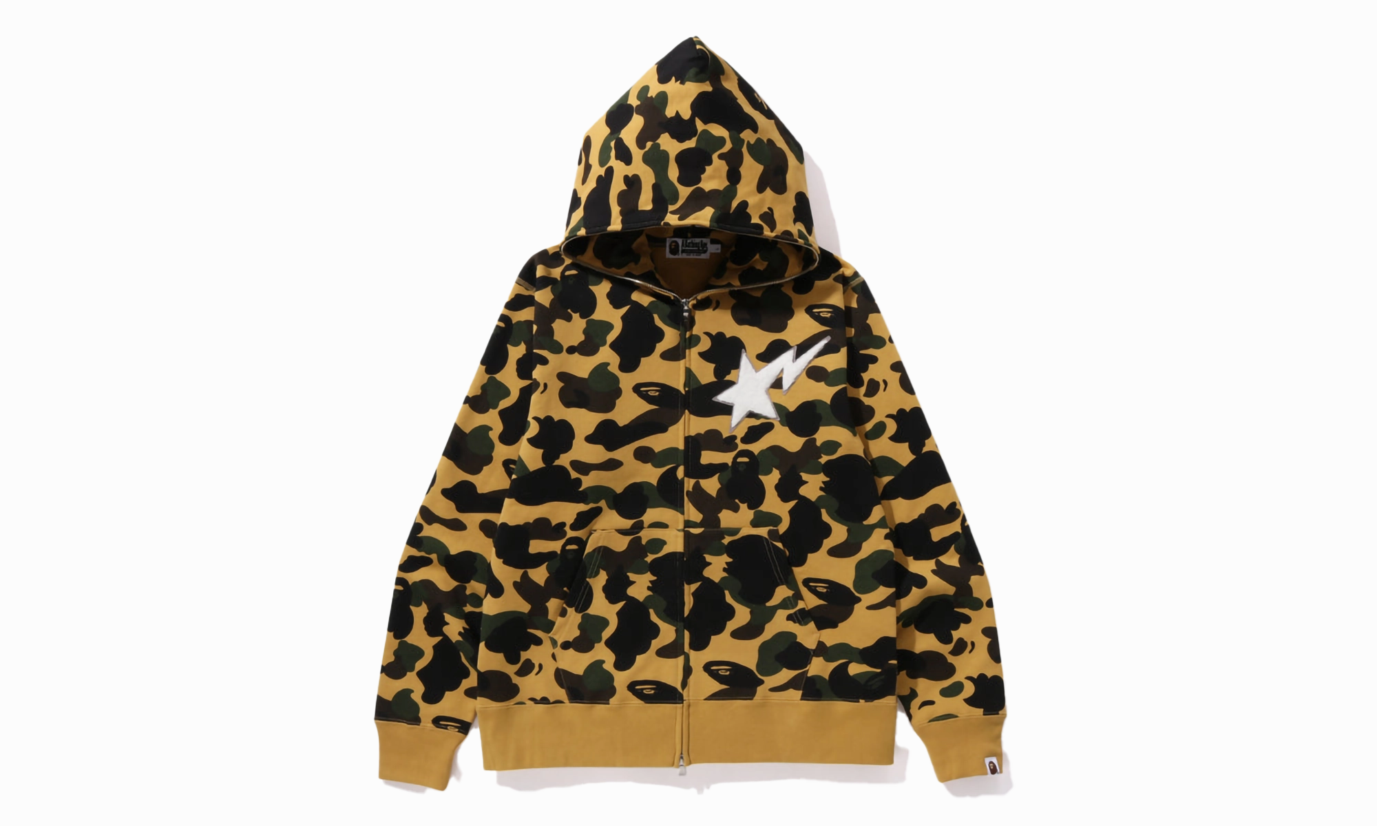 1st Camo Full Zip Hoodie "Yellow"