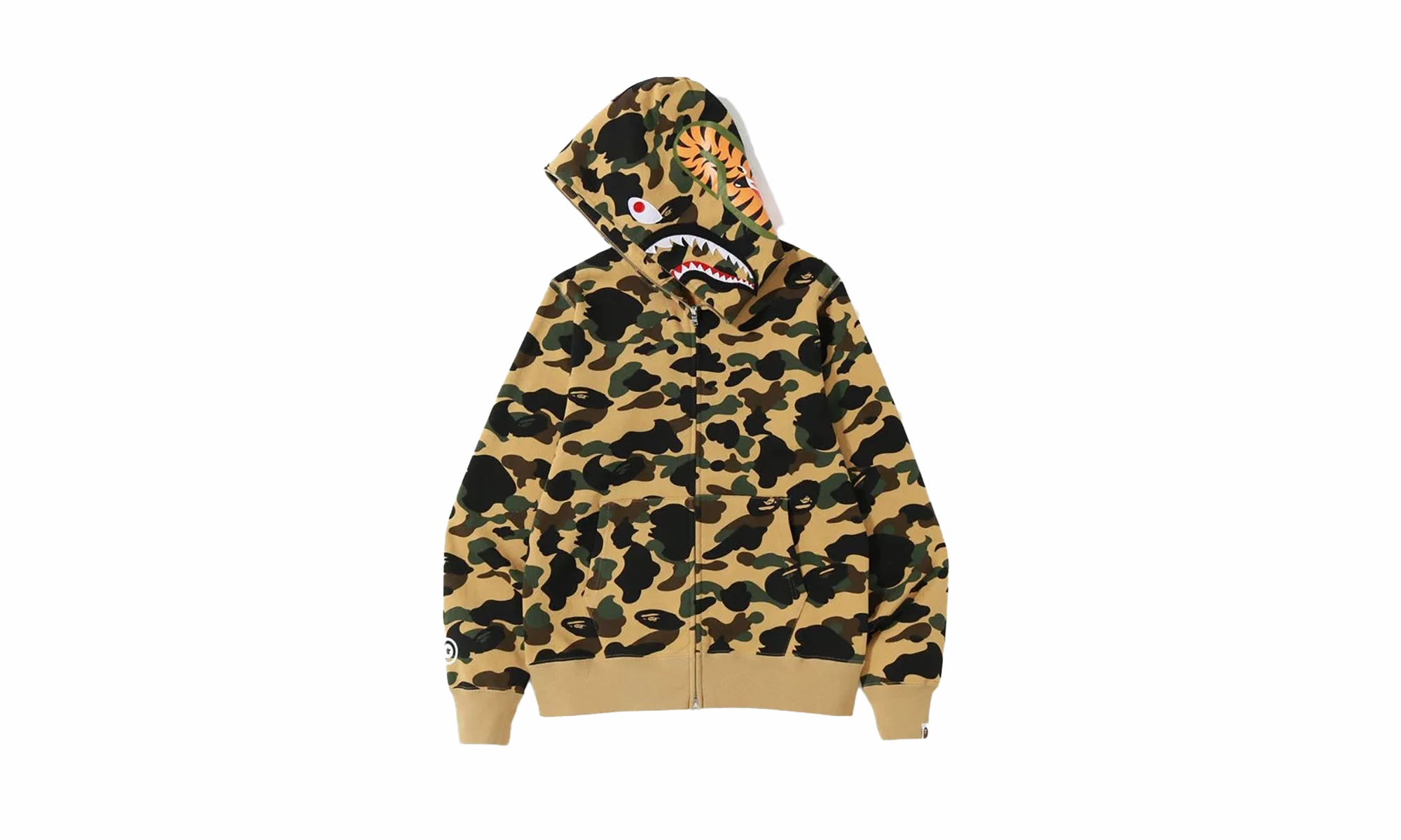 1st Camo Shark Full Zip Hoodie 'Yellow' "YELLOW"