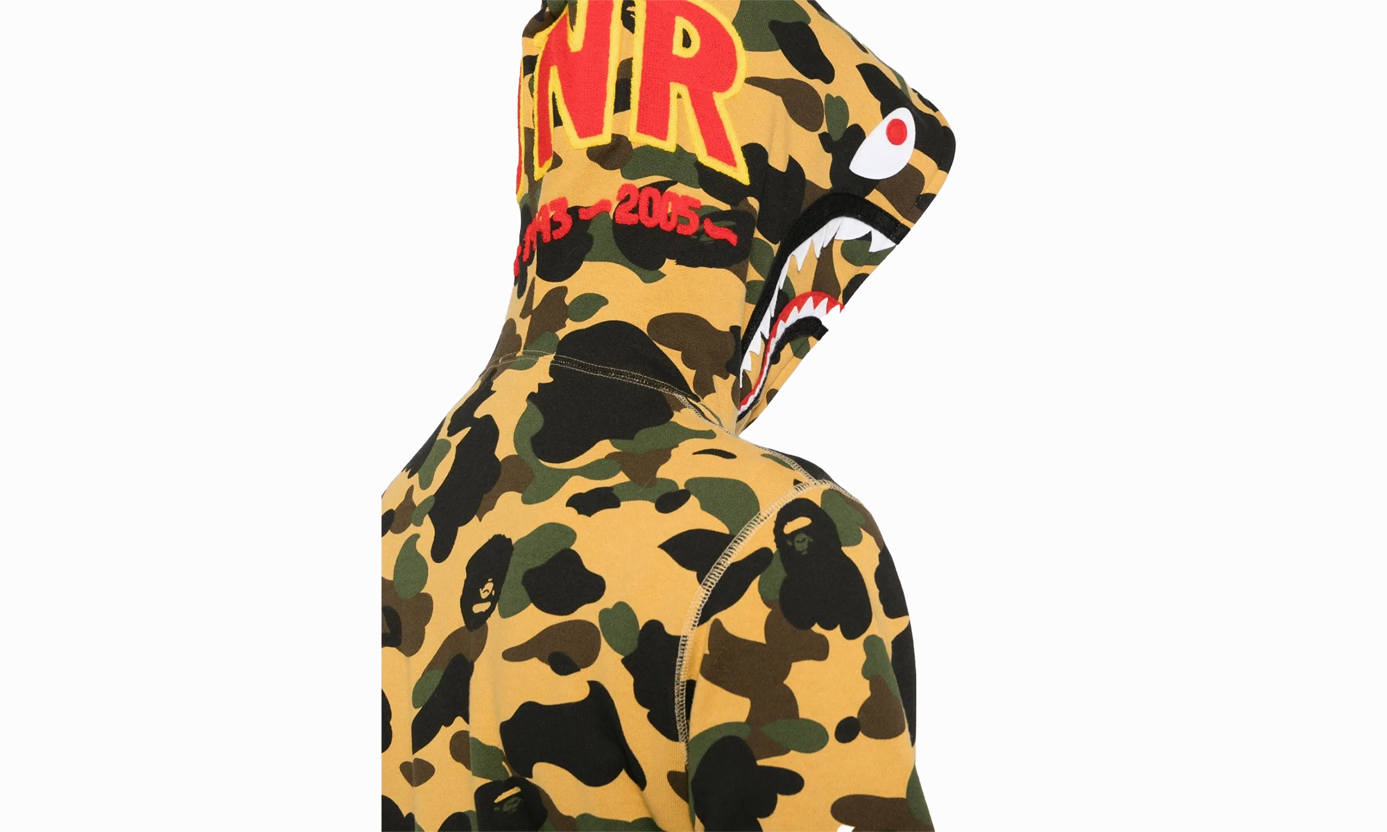 1st Camo Shark Full Zip Hoodie "Yellow"