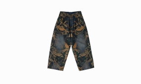 2023 Fit Jeans "Forest Camo" Stylish Vibrant Smooth zipper closure