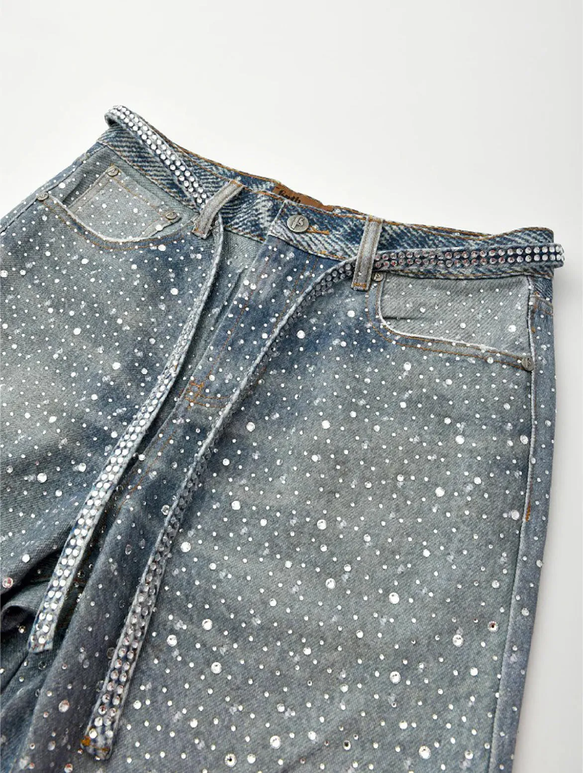 Open Glow 20K SWAROVSKI DIAMOND BORO DENIM - BLUE