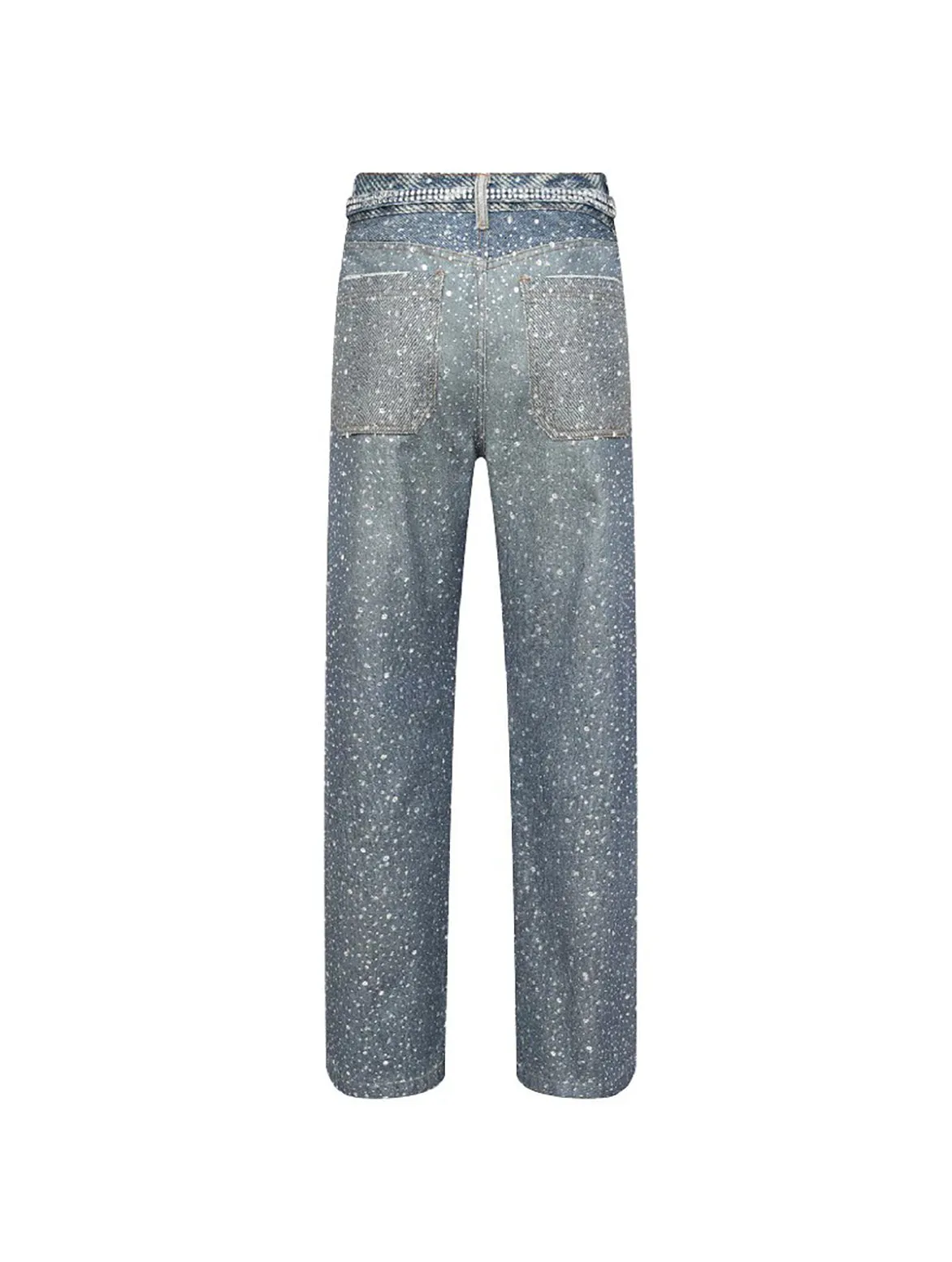20K SWAROVSKI DIAMOND BORO DENIM - BLUE Tailored Fit