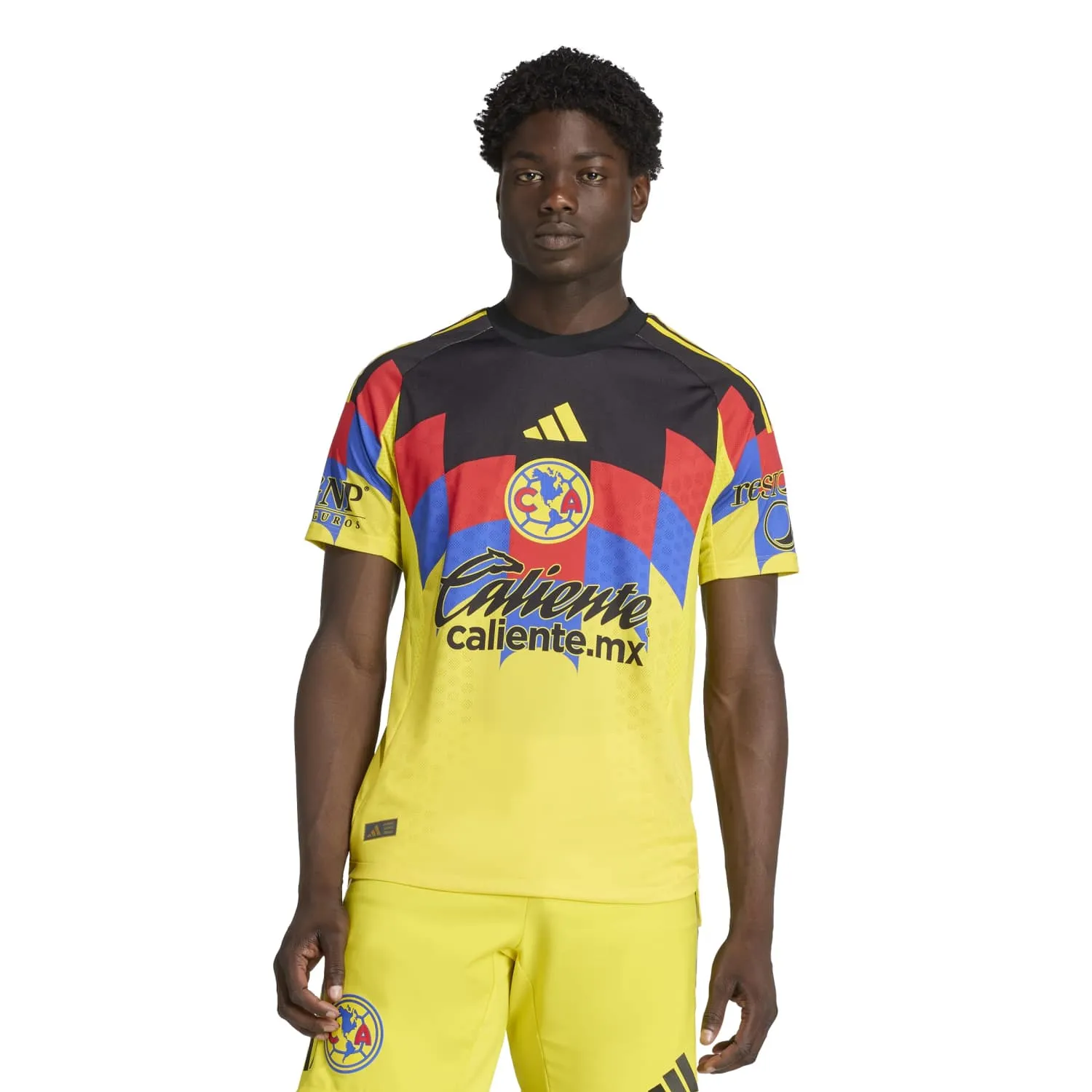 Snug fit FlexibleFit 25/26 Club America Authentic Home Jersey -Mens