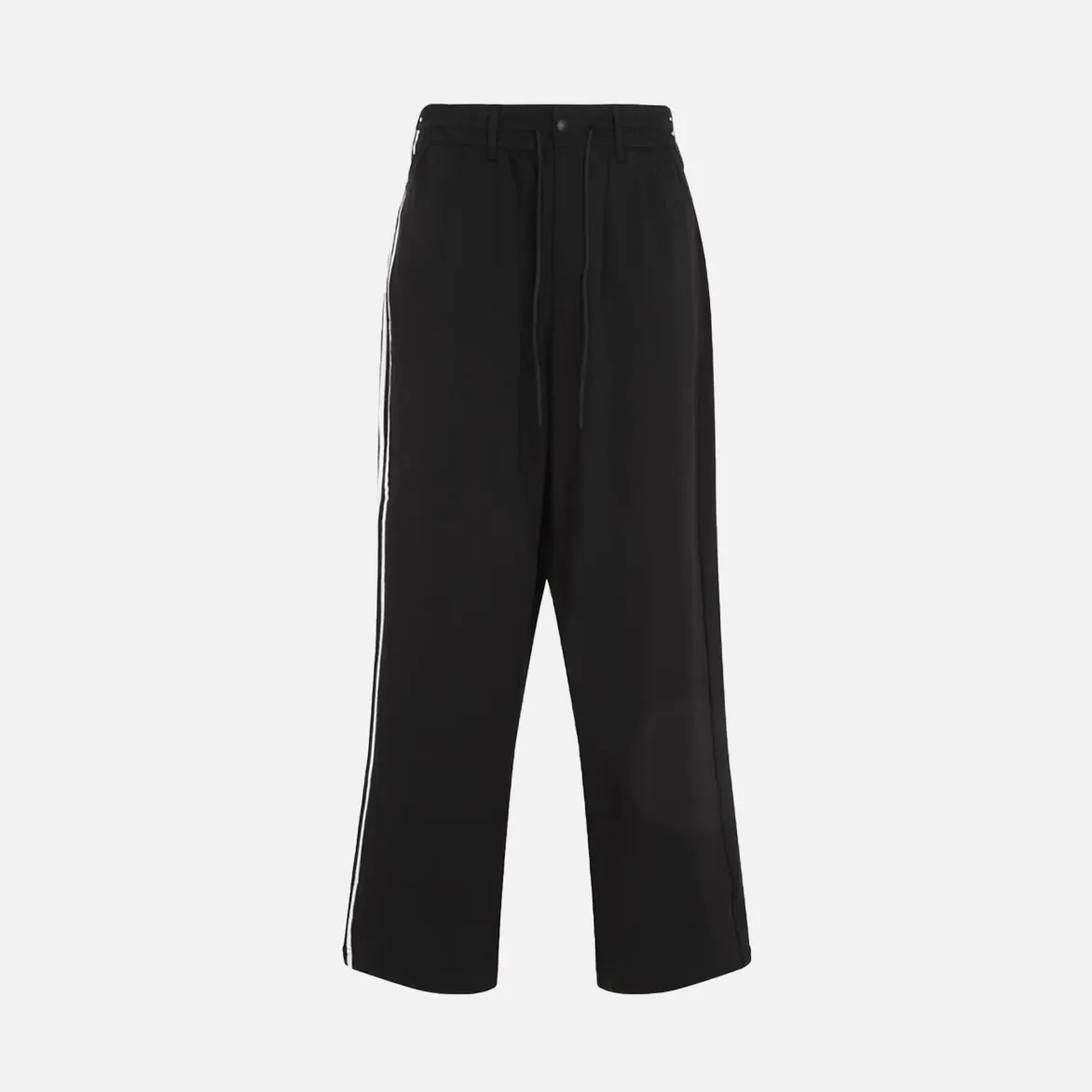 Zipper Closure Denim Cool 3-STRIPES TRACK PANT - BLACK