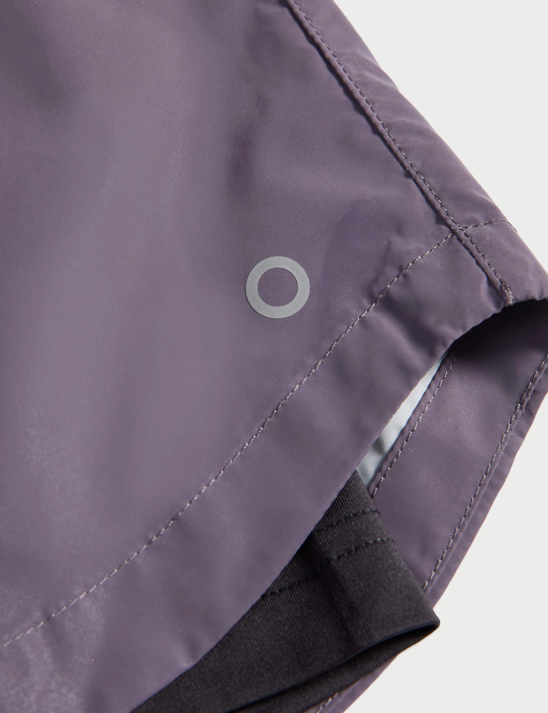 360?? Reflective Layered Running Shorts - Lilac Neat Look OdorControlTech