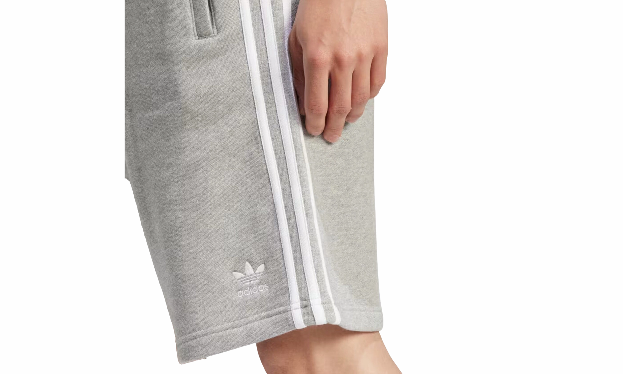 3-stripe Short Mens Style : Iu2340 "GREY" OdorControlTech elastic waistband