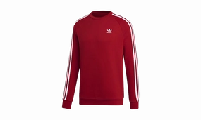 3 Stripes Crew Neck Sweatshirt "Red" Open Heart EcoConscious Production