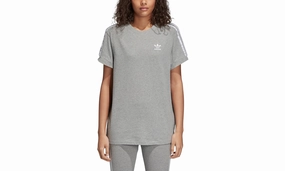 3-Stripes Fashion Shirt "Grey / White" King Mode LayeredNeckline