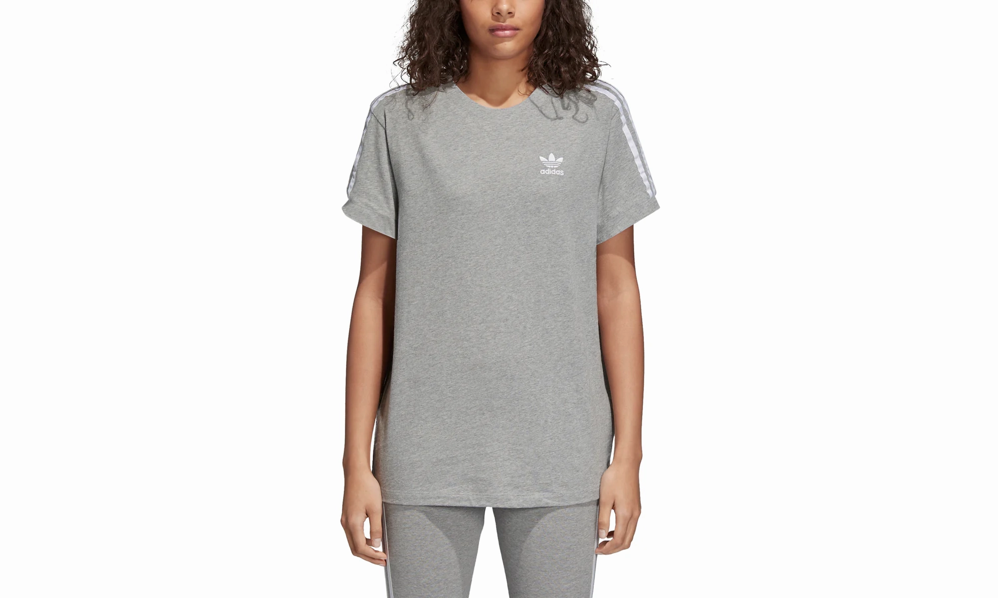 Hero Glow 3-Stripes Fashion Shirt "Grey / White"
