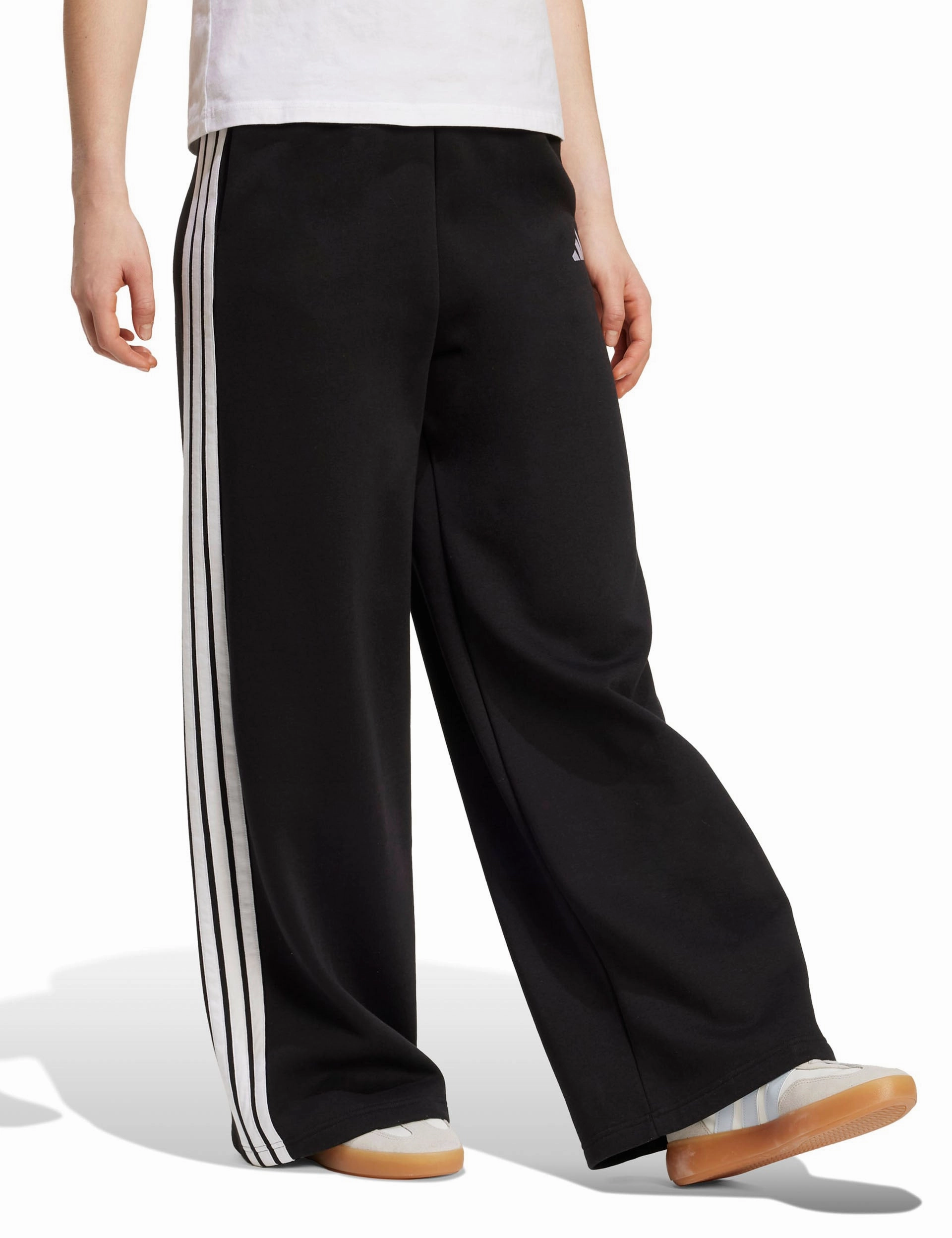 3-Stripes Fleece Wide Pant - Black ReinforcedKnee Dynamic Flex Zones