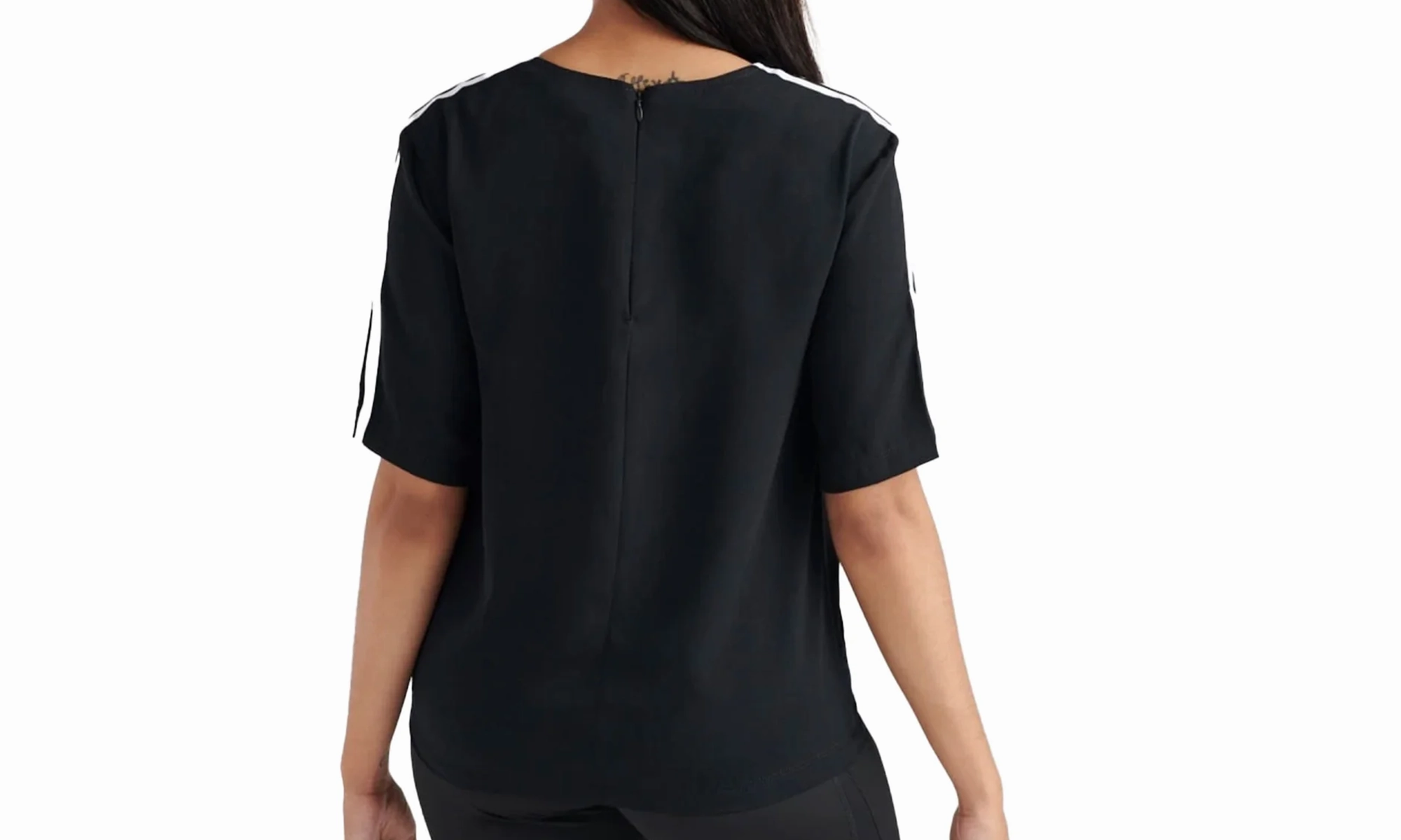 3-Stripes T-Shirt "Black / White" UVProtectionFinish Royal Charm