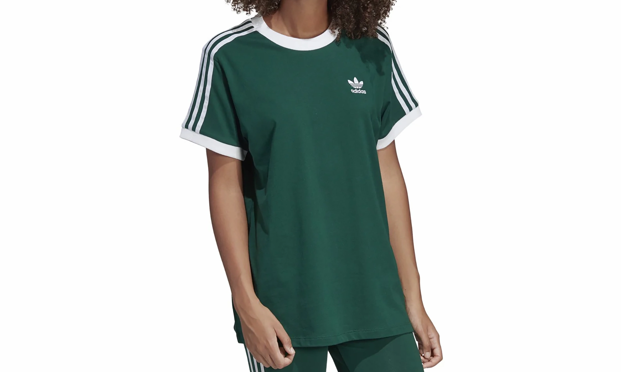 Skin Hug Body Free 3 Stripes Tee "Collegiate Green"