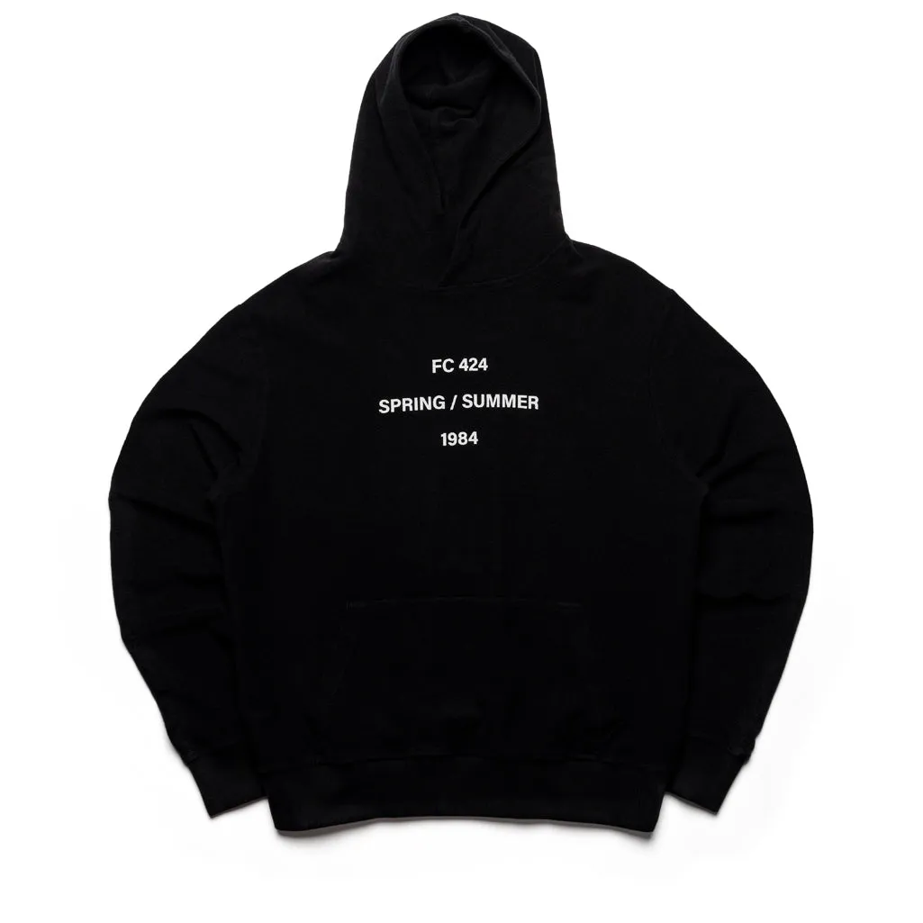 Possum like Resort Wear 424 FC 1984 Logo Hoodie - Black/White