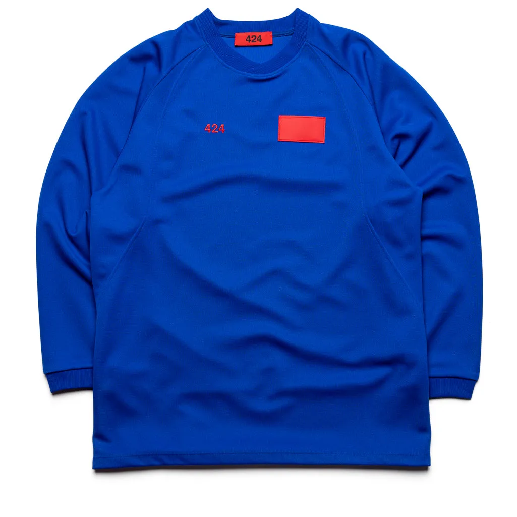 aquarium event 424 Logo L/S Tee - Royal Blue