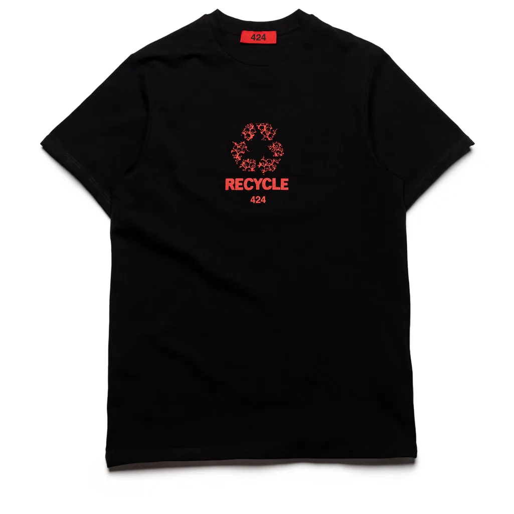 424 Recycle Tee - Black/Red Beach Style Graduation outfit