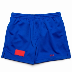 424 Logo Shorts - Royal Blue Trendy Style