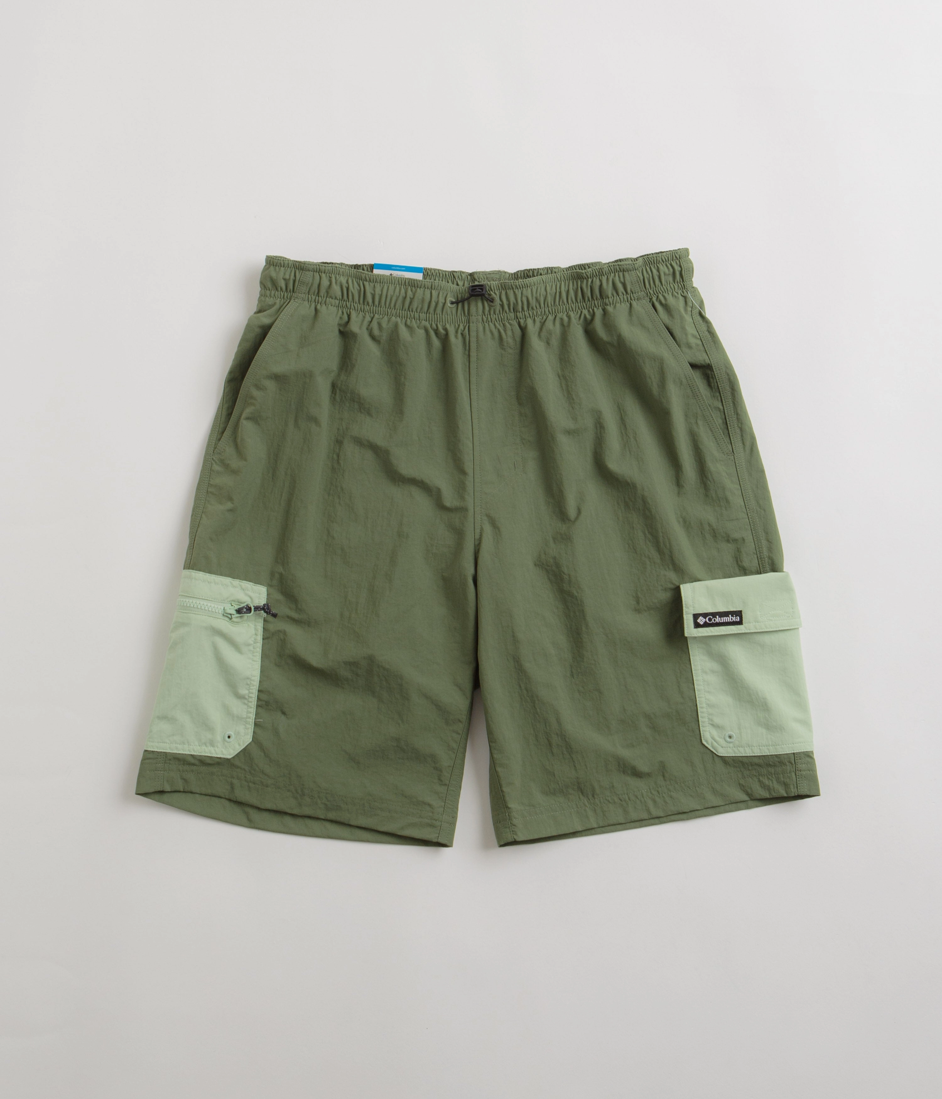 Columbia Summerdry Brief 9" Shorts - Canteen / Sage Leaf Tear Resistant Fabric