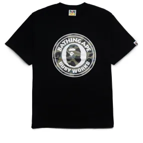 A Bathing Ape 1st Camo Busy Works Tee - Black/Green poncho silhouette