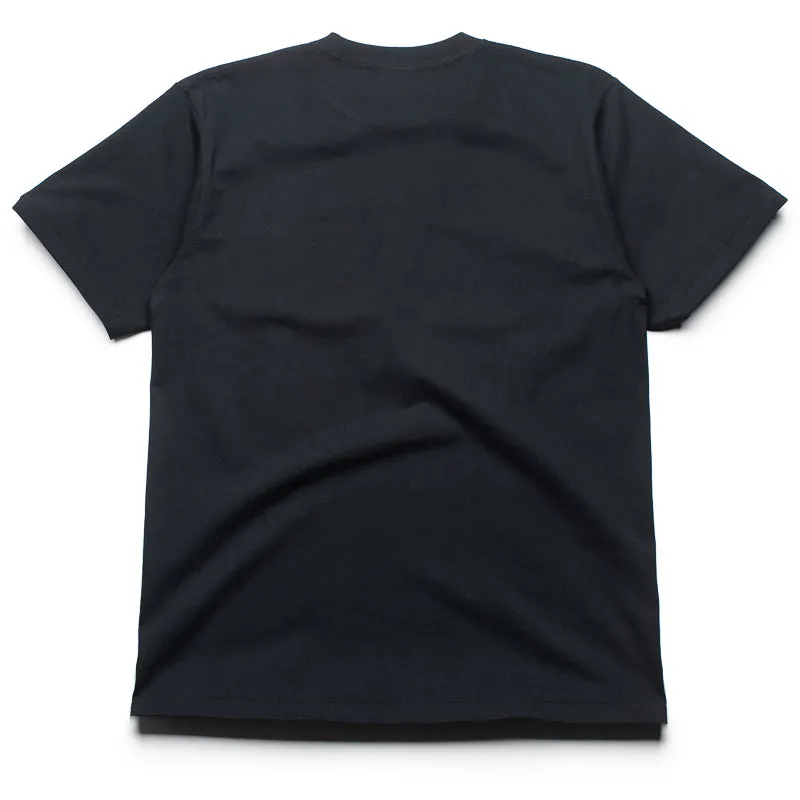 Fashion Design A Bathing Ape 1st Camo Face Tag Logo Tee - Black