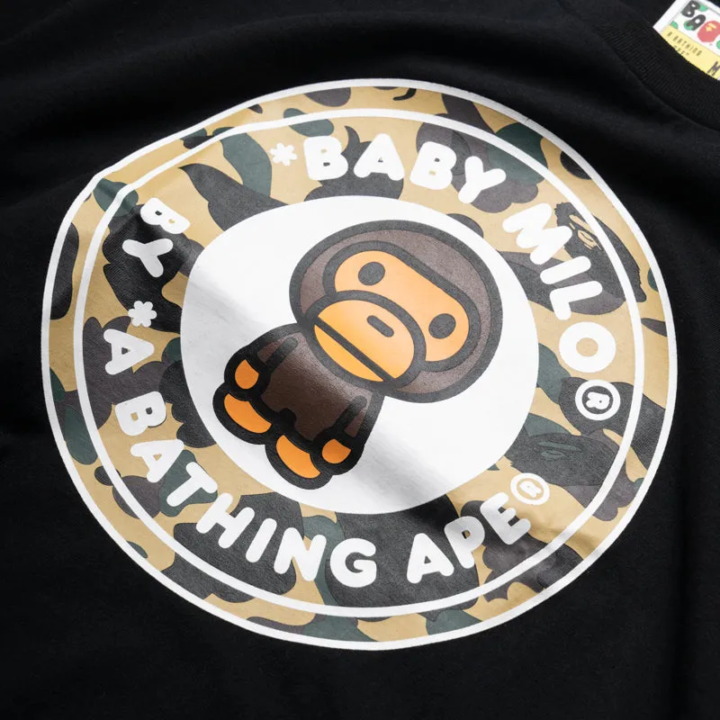 Busy street Indoor Comfort A Bathing Ape 1st Camo Milo Busy Works Tee - Black/Yellow