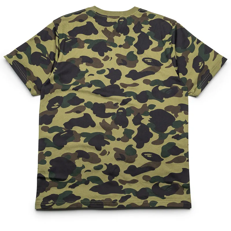 Button Closure table tennis A Bathing Ape 1st Camo One Point Tee - Green