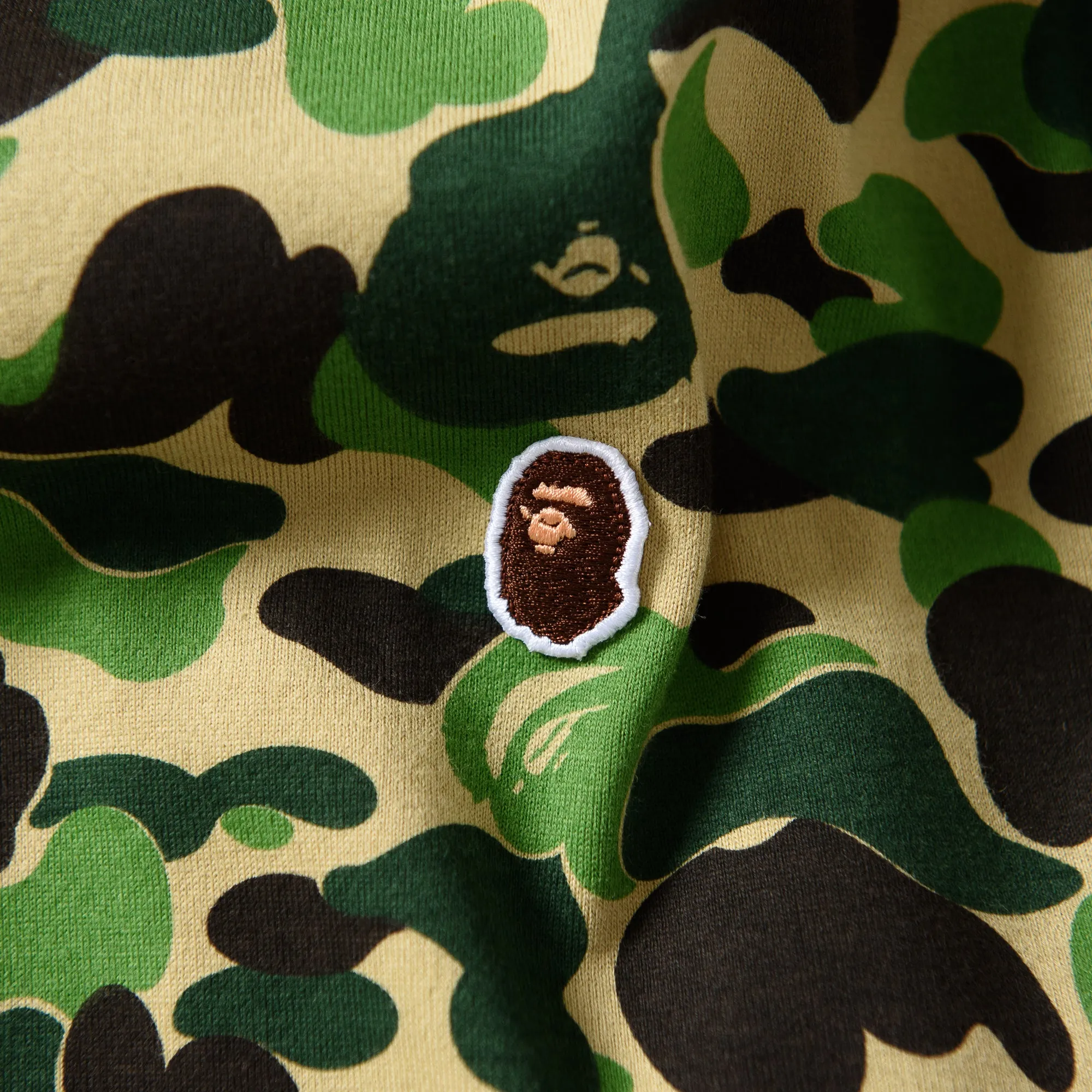 undergarment A Bathing Ape ABC Camo Ape Head One Point Tee - Green