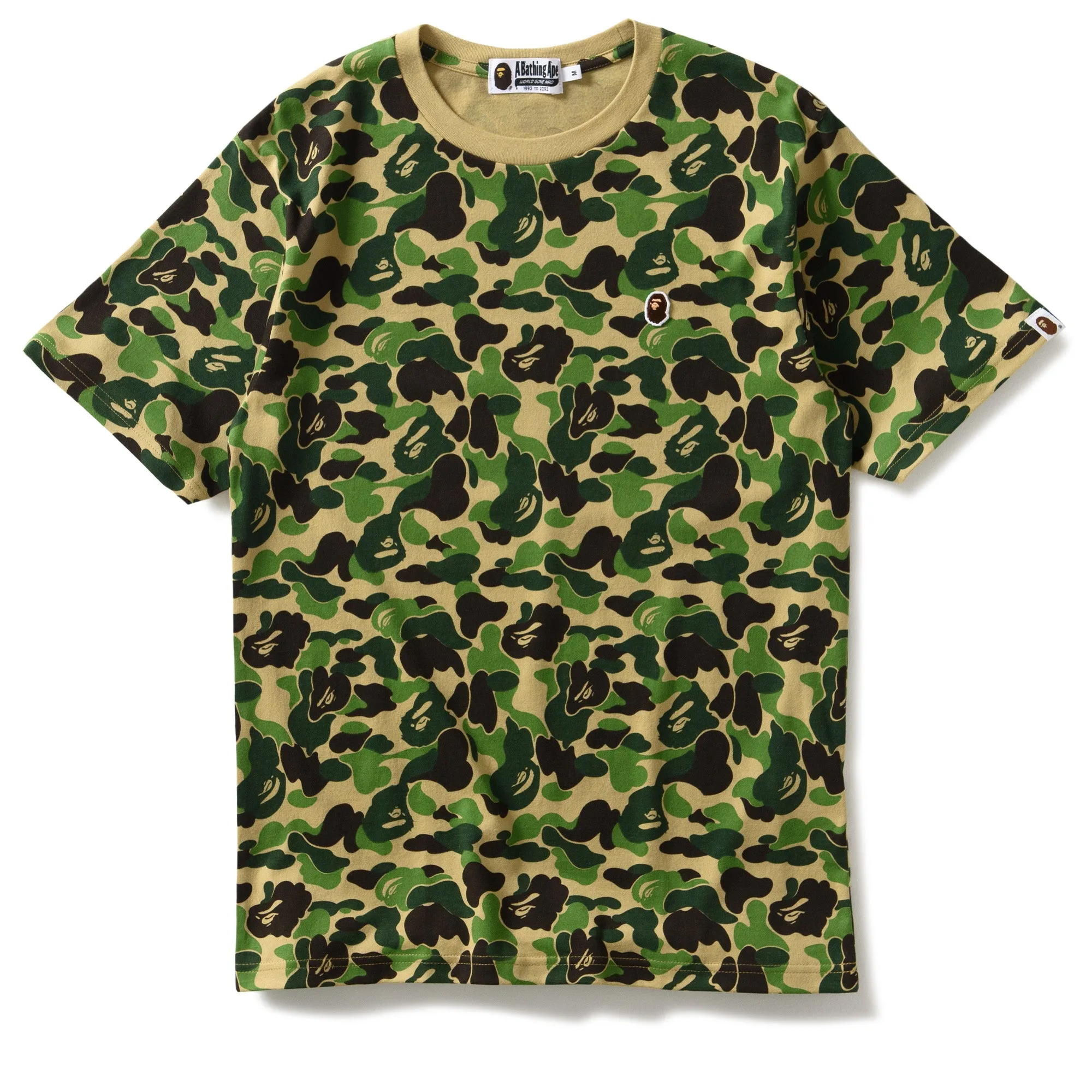 off-peak season A Bathing Ape ABC Camo Ape Head One Point Tee - Green