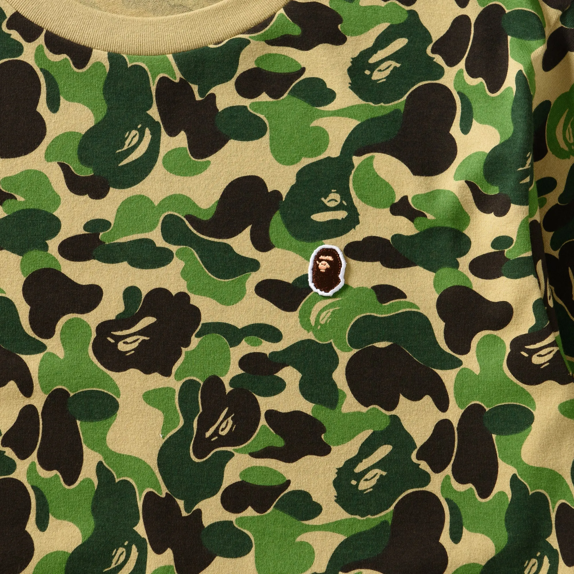 Statement accessories A Bathing Ape ABC Camo Ape Head One Point Tee - Green