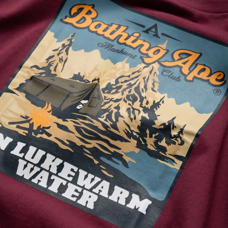Senior Workout A Bathing Ape Base Camp Tee - Burgundy