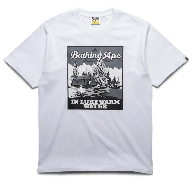 Watches A Bathing Ape Base Camp Tee - White