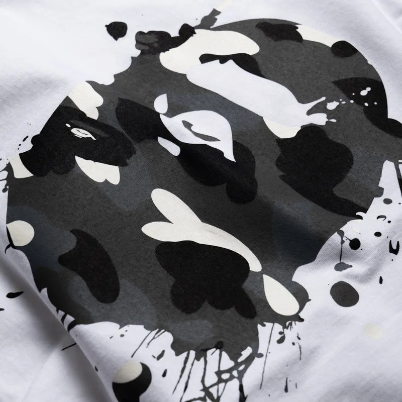 A Bathing Ape City Camo Painting Ape Head Tee - White Modern Design football event