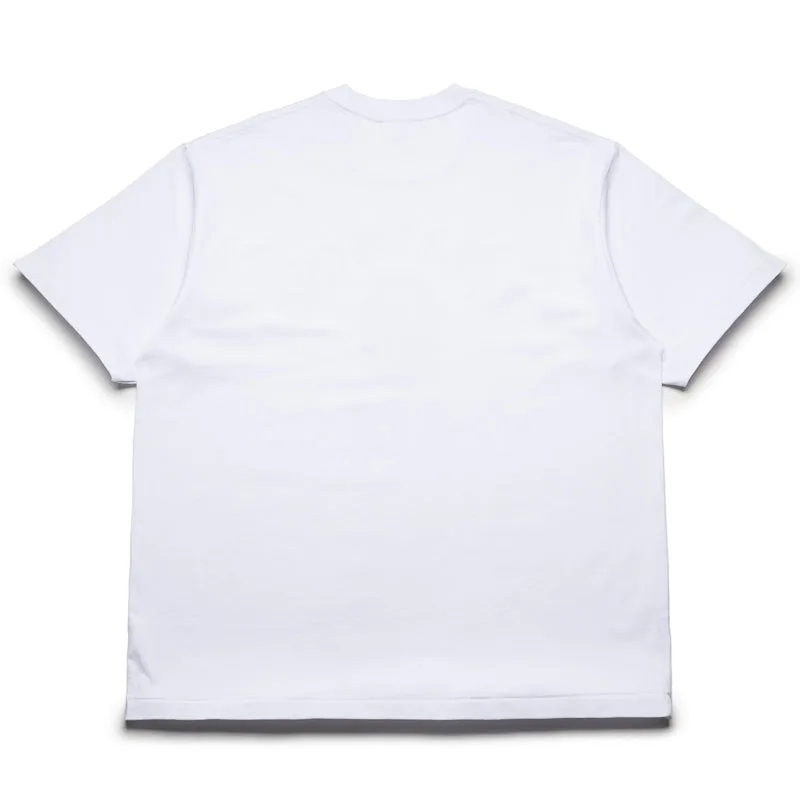 animal hem A Bathing Ape College Monogram College Tee - White