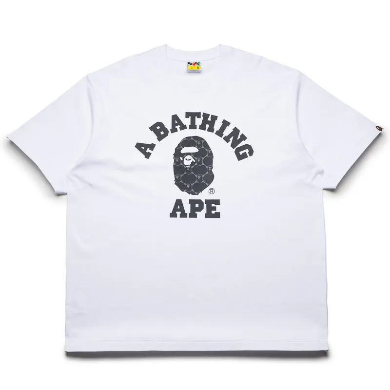A Bathing Ape College Monogram College Tee - White camping event concert event
