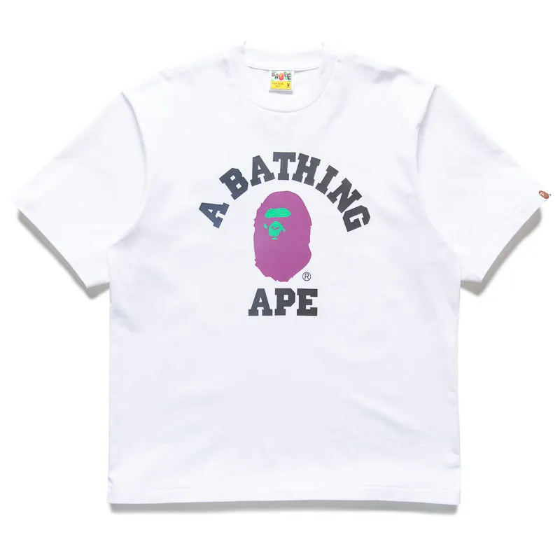 Outerwear A Bathing Ape College Tee - White