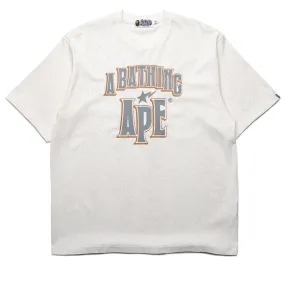 hunting venue A Bathing Ape Crack Print Pattern Logo Tee - White