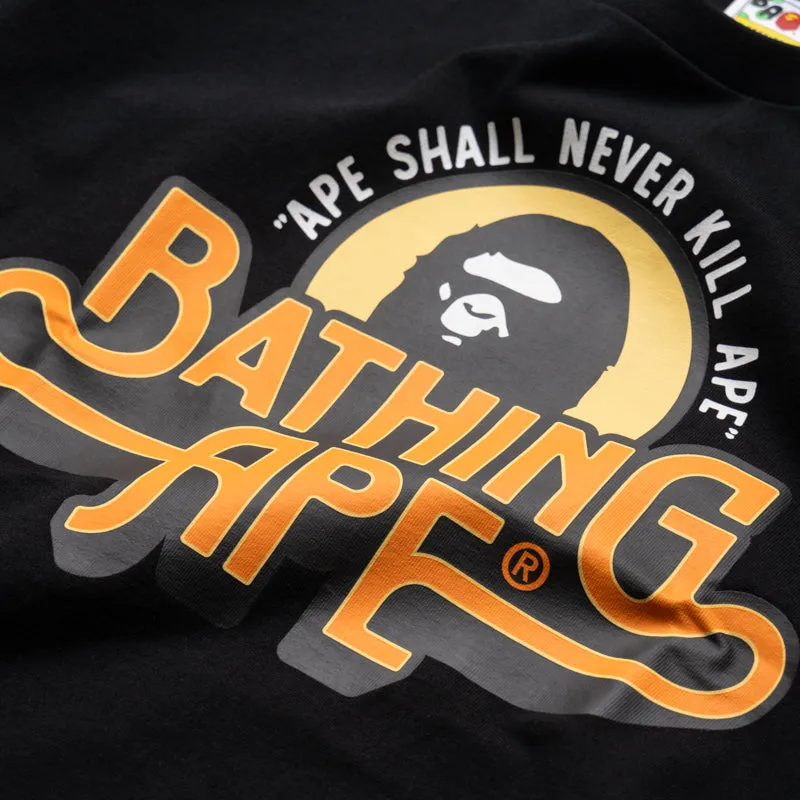 Camouflage Print A Bathing Ape Genuine Garment Logo Tee - Black