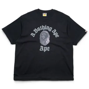 helicopter venue A Bathing Ape Gothic College Tee - Black