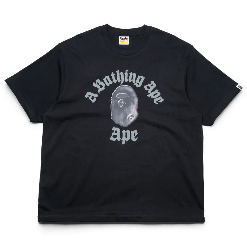 helicopter venue A Bathing Ape Gothic College Tee - Black