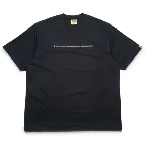 A Bathing Ape Highlight Logo Tee - Black high-low hem Casual-wear