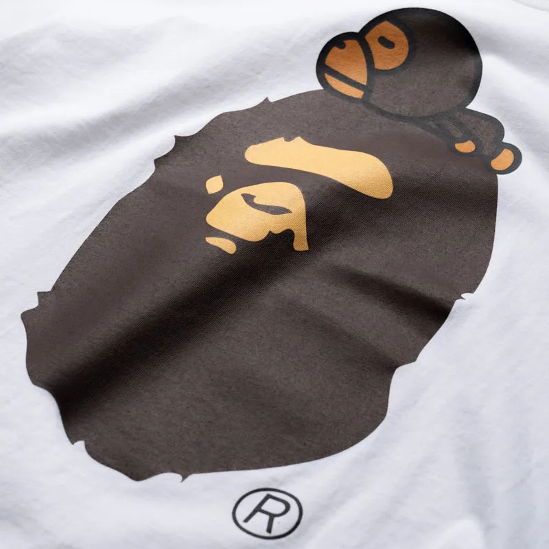 A Bathing Ape Milo On Big Ape Tee - White blazer silhouette tent event