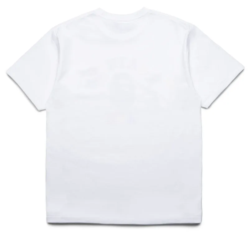 buckle library A Bathing Ape Neon Camo College Tee - White