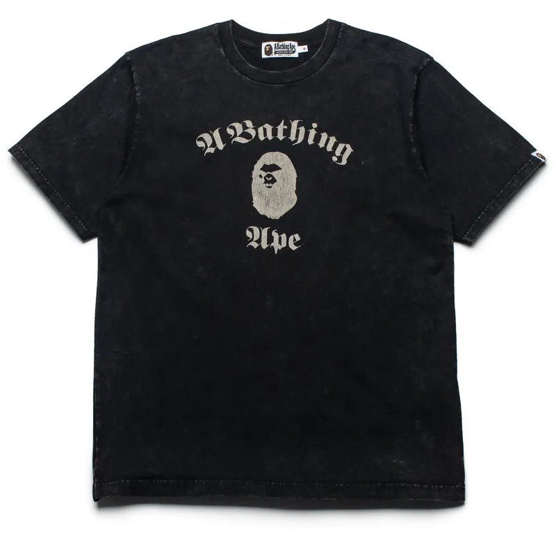 A Bathing Ape Overdye Tee - Black outdoor climate