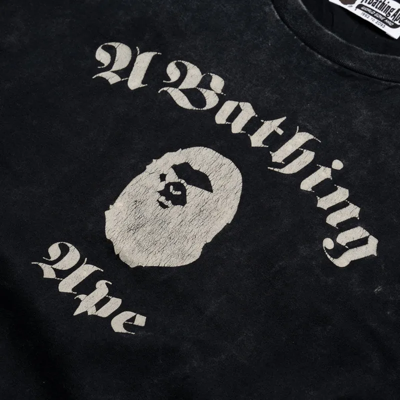 A Bathing Ape Overdye Tee - Black Mountainous region rugby venue