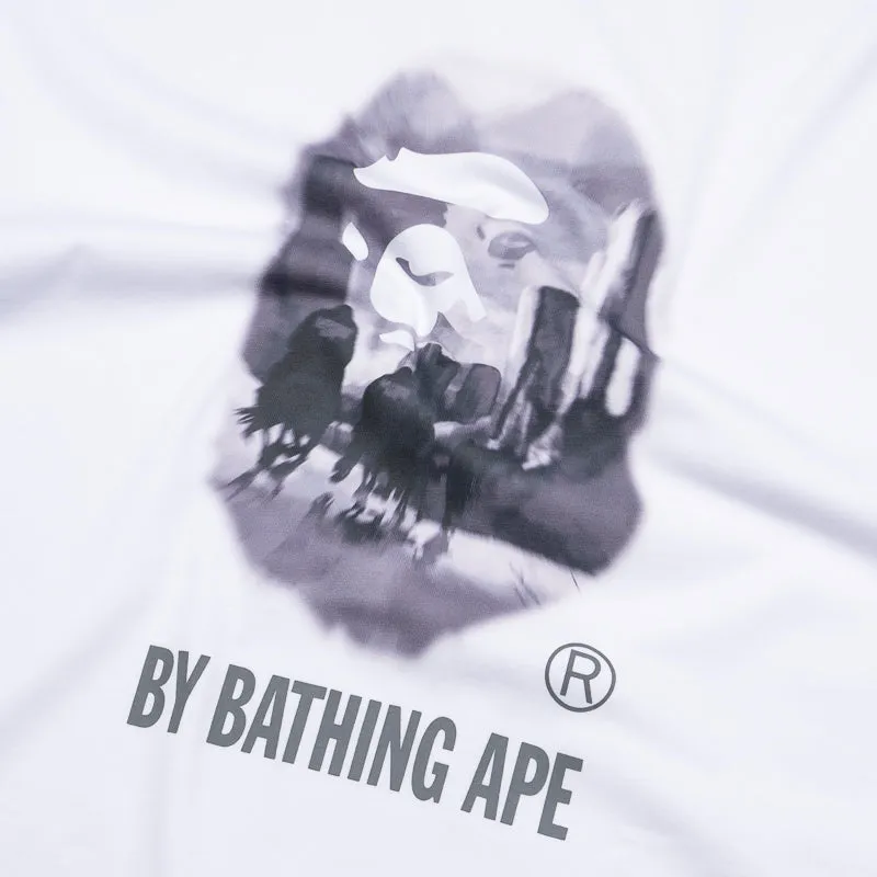 A Bathing Ape Painting By Bathing Ape Tee - White print pattern