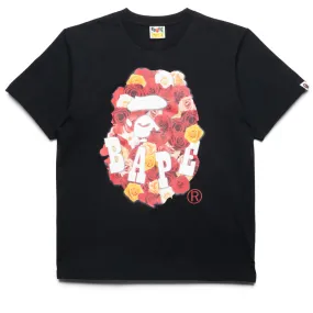 Comfortable Bridesmaid outfit A Bathing Ape Rose Ape Head Tee - Black