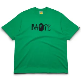 A Bathing Ape Screen Print Logo Tee - Green Elegant