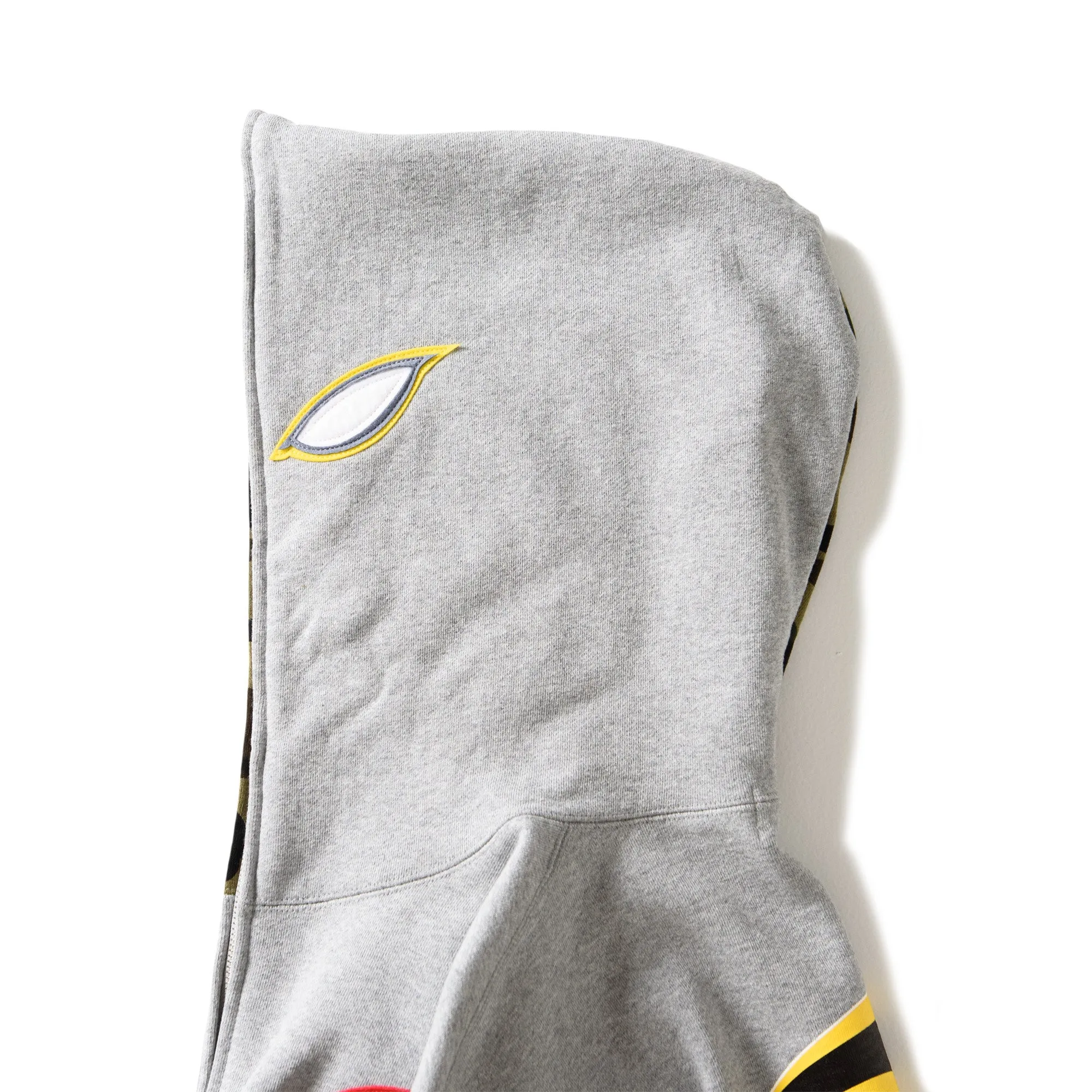 Festival Style St. Patrick's Day wear A Bathing Ape Shadow Bape Relaxed Fit Hoodie - Grey