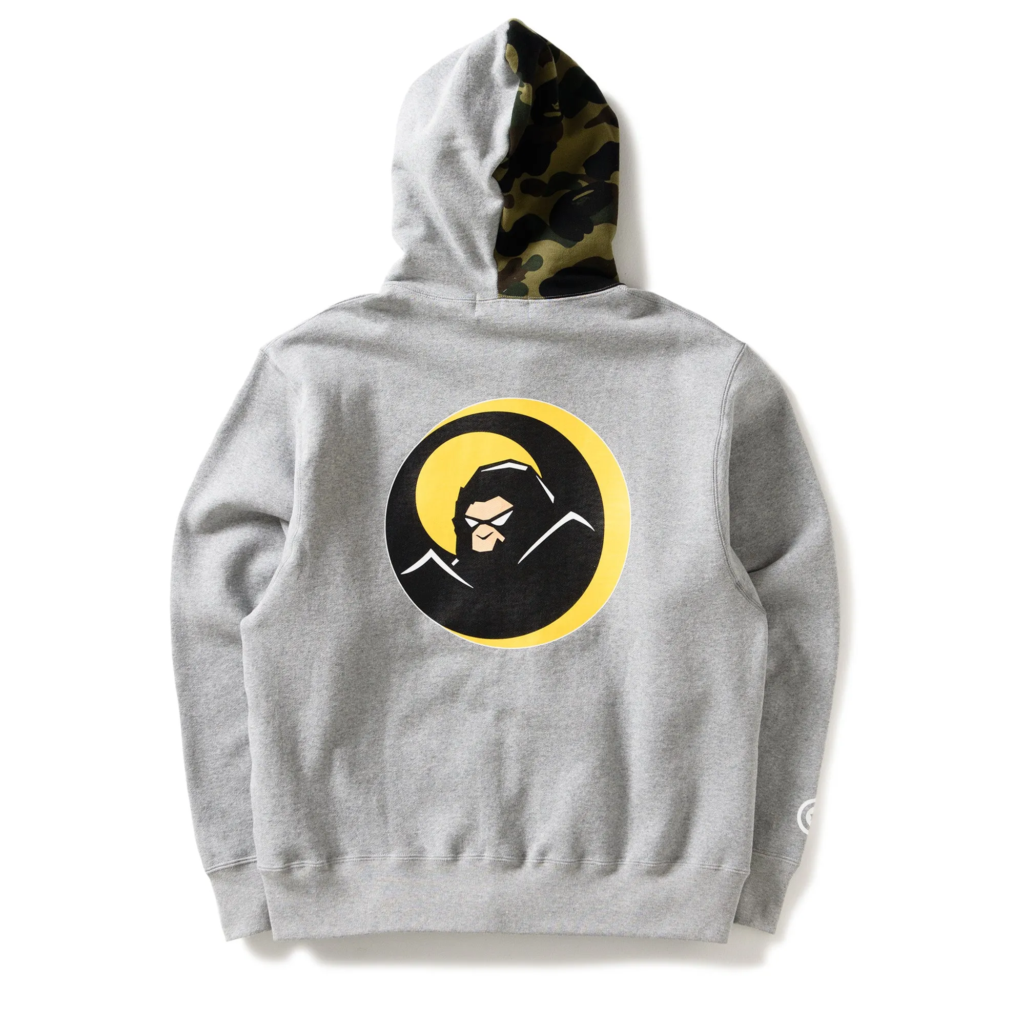 A Bathing Ape Shadow Bape Relaxed Fit Hoodie - Grey Streetwear Fan